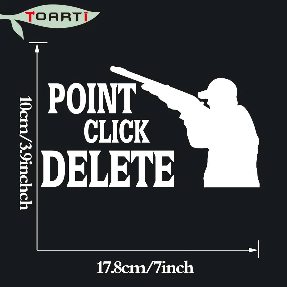 17 8*10 см точечный клик для удаления уток Охотник стикер автомобиля Забавный