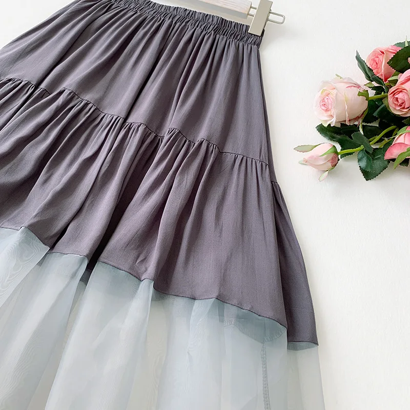 2019 летняя Корейская версия нового хорошее платье из органзы с вышивкой хлопка и