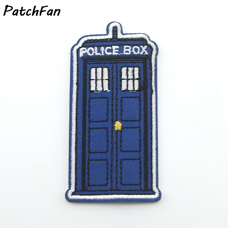 

The Police Box TV show Tardis punk rockabilly applique sew on/ iron on patch