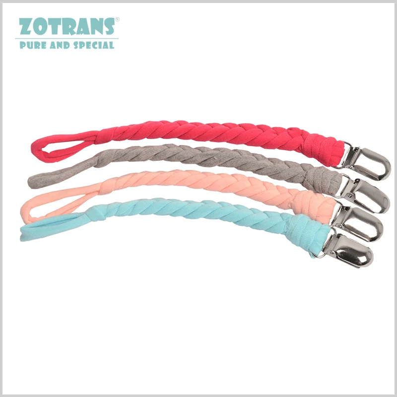 Baby Pacifier Clips Dummy Holder for Nipples Chain Ribbon Knitted Cotton Cloth Hand Made Toddler Infant Feeding | Мать и ребенок