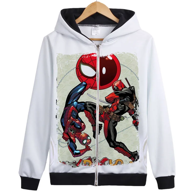 Толстовка с капюшоном Дэдпул Marvel Comic Wade Wilson толстовка на молнии верхняя одежда