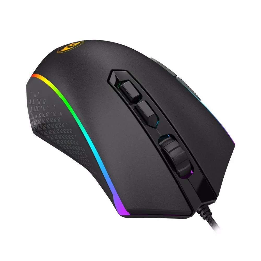 Redragon USB игровая мышь RGB светодиодный с подсветкой 10000 dpi Программируемый Эргономичный дизайн 8 кнопок компьютерная геймерская мышь M710
