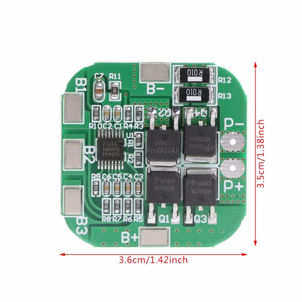 4S 20A 14 8 V 16 литий ионная батарея 18650 BMS PCM Защитная печатная плата Прямая