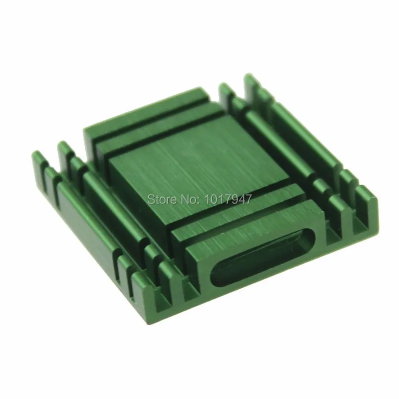 

1PCS 28x28x6mm Aluminum Green IC Heat Sink For Electronic Computer