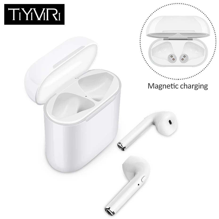 TiYiViRi Мини Bluetooth наушники беспроводные I9 СПЦ гарнитура с зарядным устройством для