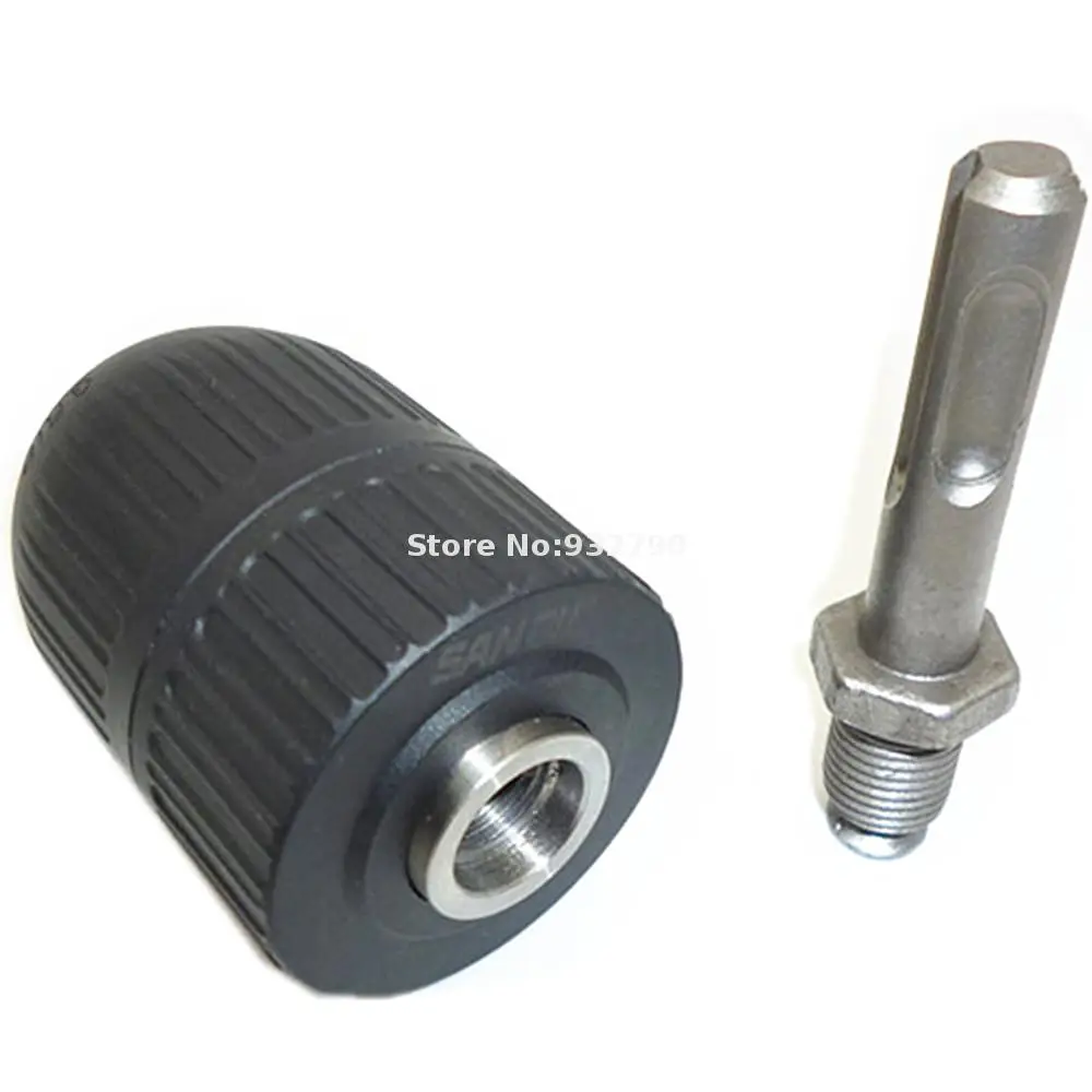 1/2-20unf Mount 2mm-13mm Self Locking Keyless Drill Chuck With 1/2" Sds Plus Adaptor Hammer Shaft Shank Fit For Impact | Инструменты
