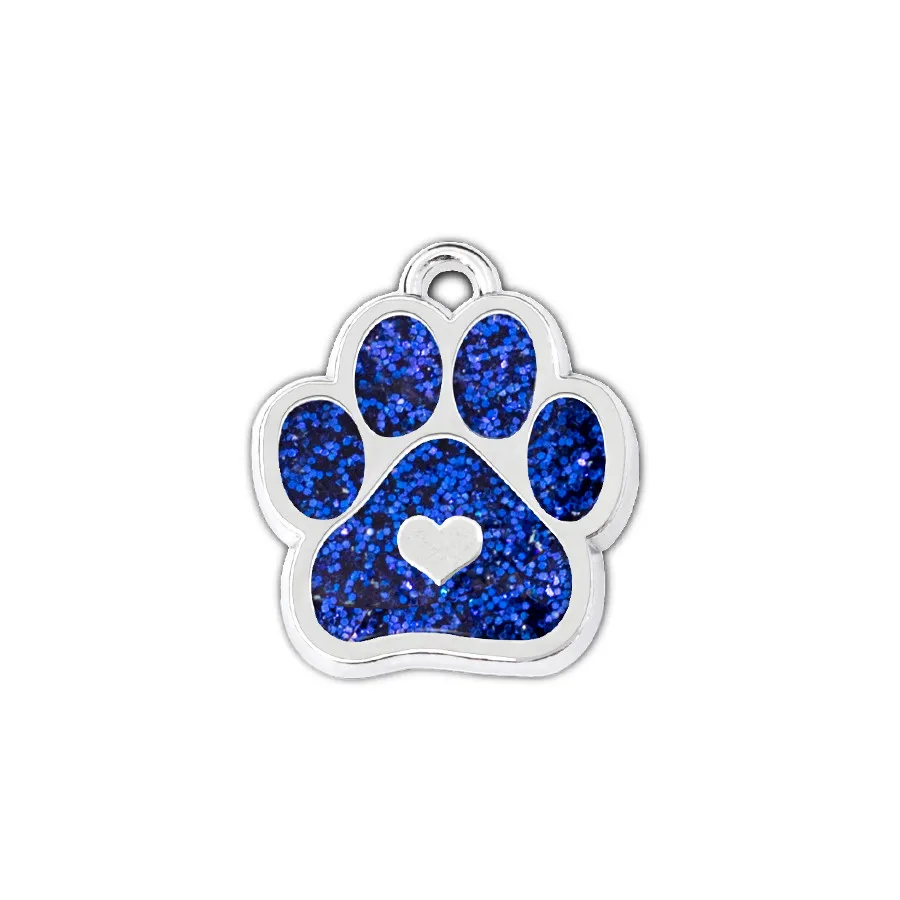 Dark blue HC48608 10 шт. лапы домашнего животного Bling Эмаль Кошка Собака/медведь лапы печать висят кулон подходит шарнирный брелок Брелоки мешочек для украшений изготовление HC486 - Цвет: Dark blue HC48608