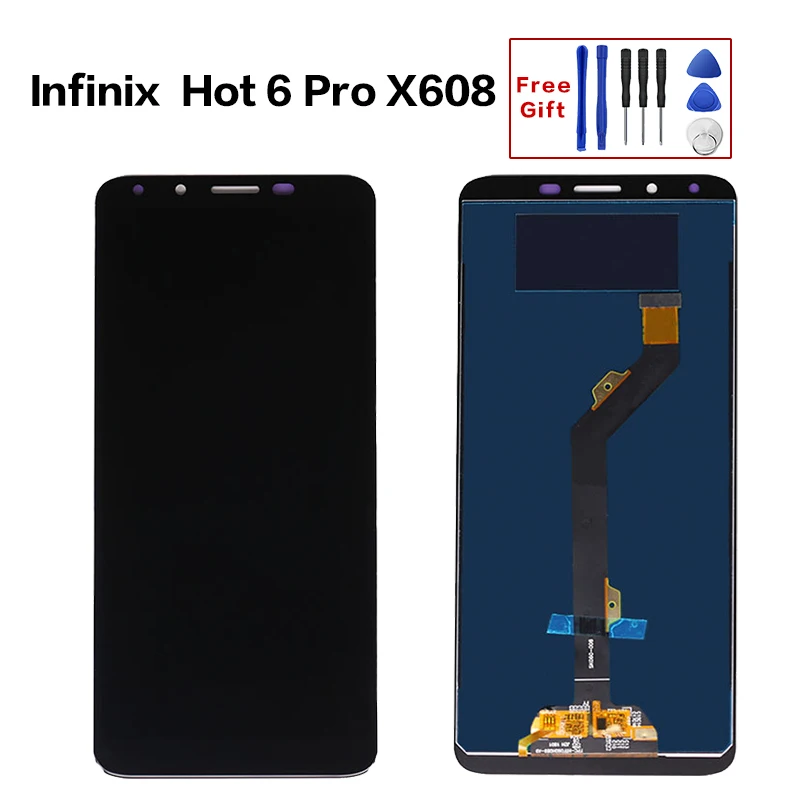 ЖК-дисплей 6 Pro X608 с сенсорным экраном в сборе запасные части для Infinix | Мобильные
