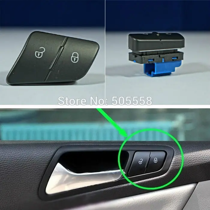 Защитная передняя левая фонарь VW OEM кнопка переключения боковая часть драйвера