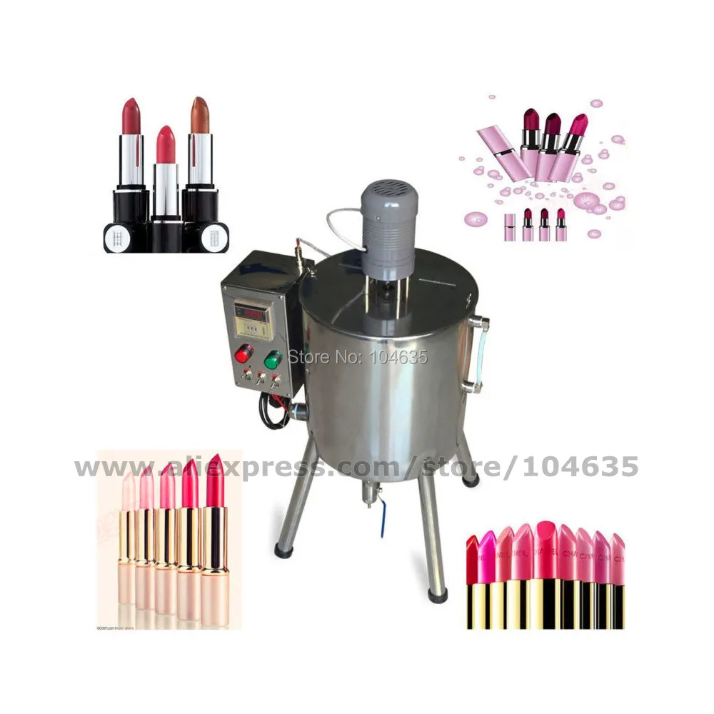 

Automatic Heating Filling Machine Stirring Paste Cream Cometic Lip Lipstick Gloss Wax Filling Machine With Thermostat 15L