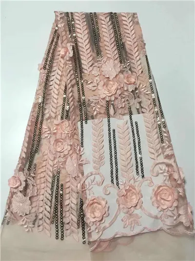 2019 последние высококачественные африканские тюлевые кружева 3D цветы гипюр