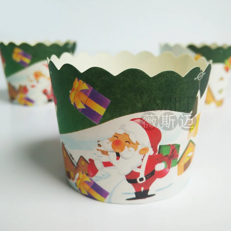 50 штук пакет Счастливого Рождества колокольчик с новым годом Подарочная коробка