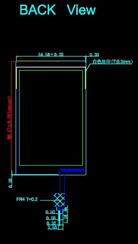 3,5 дюймов 30P 65K TFT lcd емкостный/резистивный сенсорный экран ILI9488 Привод IC 320*480 MCU 16 бит интерфейс
