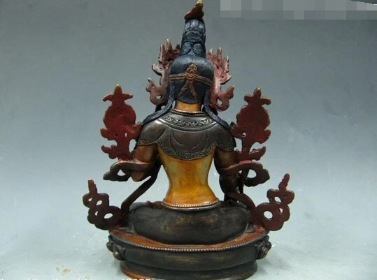 wholesale factory Nepal 100% Pure Bronze Handwork exquisite Carve White TaRa Buddha Statue Aa1025 | Дом и сад