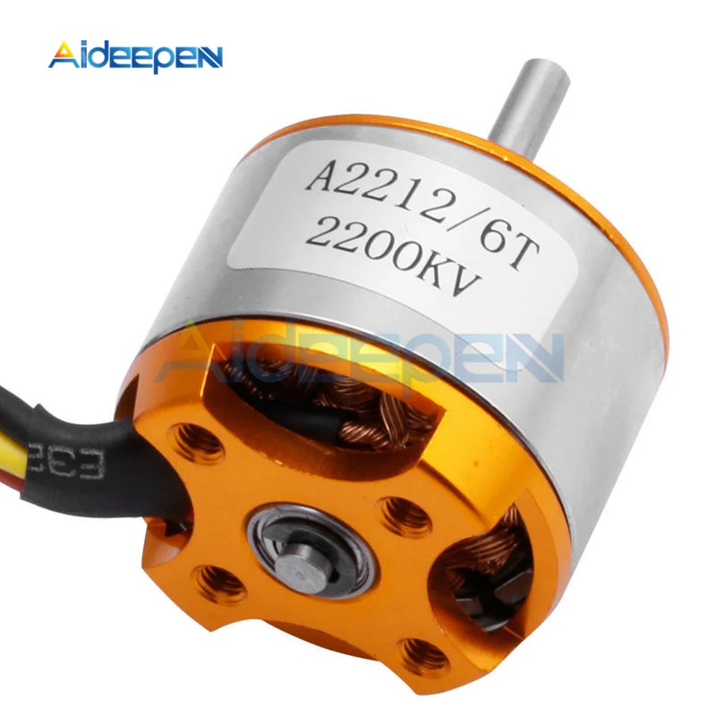 A2212 930KV 1000KV 1400KV 2200KV 2700KV бесщеточный двигатель для RC самолета мульти-коптера DIY Kit Высокое качество