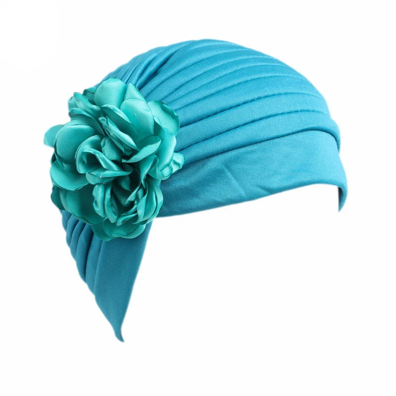 Новая популярная эластичная Шапка тюрбан с цветочным принтом и оборками
