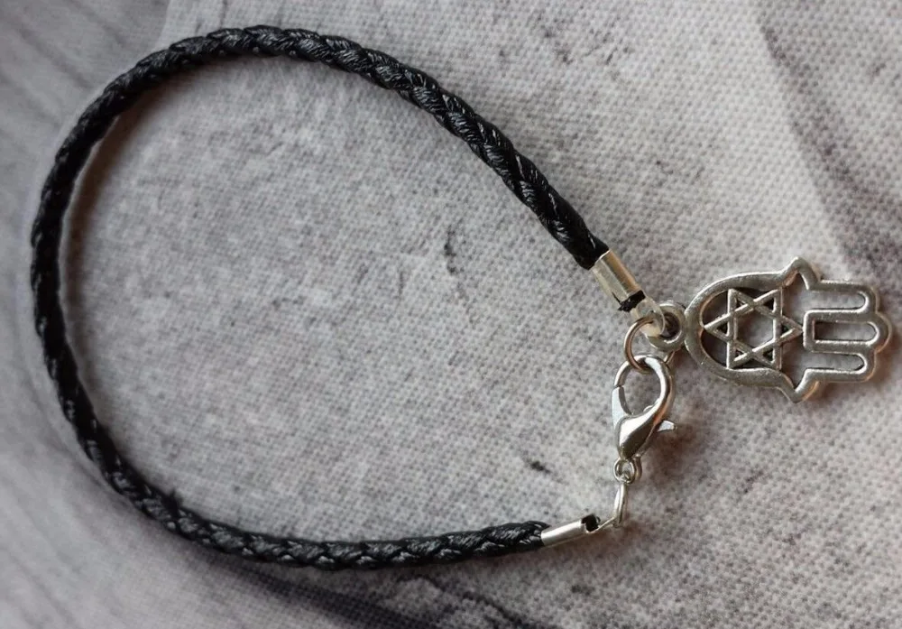 10 шт. серебряные подвески для браслета манжеты|star of david bracelet|bracelet starhand fatima bracelet |