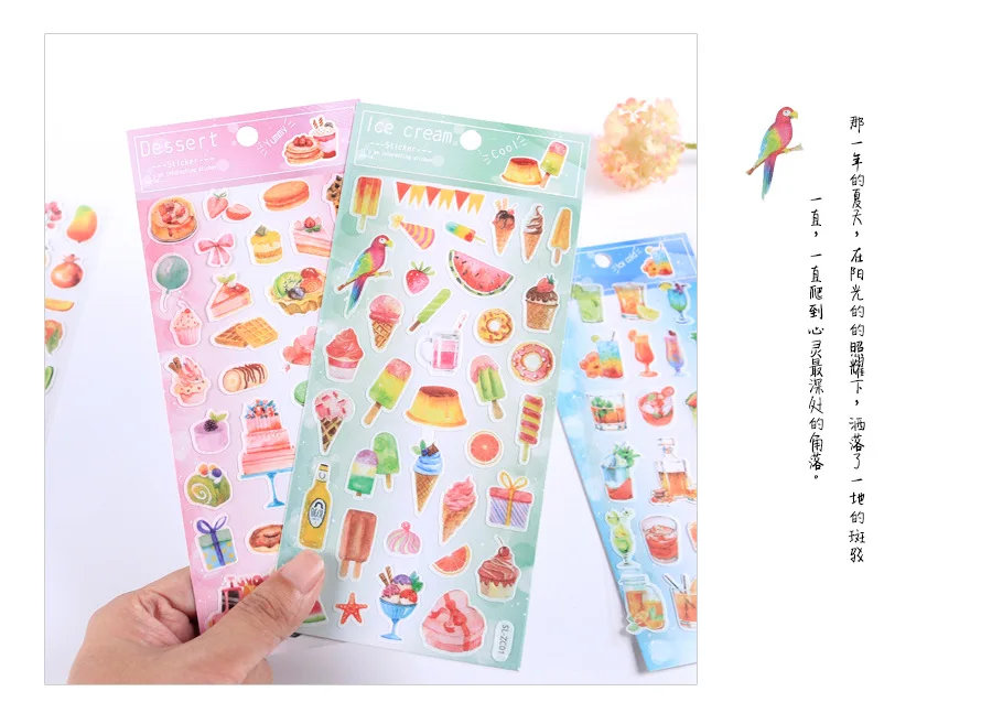 1 шт./1 партия Kawaii канцелярские наклейки Летние фрукты дневник планировщик декоративные мобильные наклейки Скрапбукинг DIY ремесло наклейки