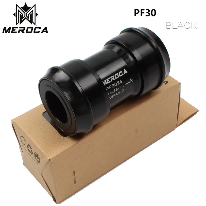 MEROCA BB30 PF30 поворот для SHIMANO коленчатая цепь 24 мм 22 мм керамический подшипник оси пресс Нижний Кронштейн части велосипеда