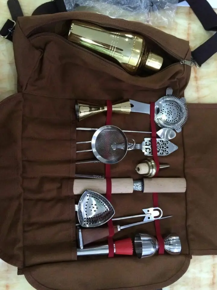 Профессиональный инструмент для бармена комбинированный набор сумок бара