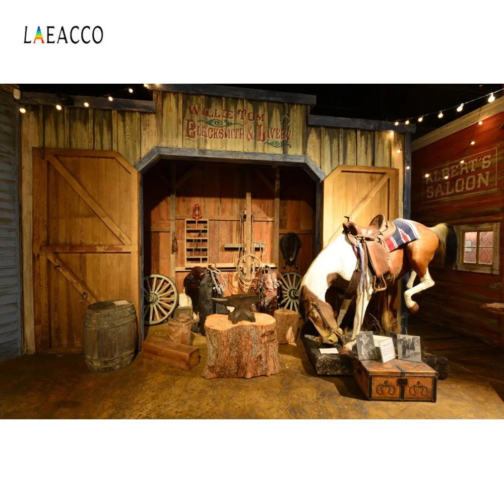Фоны Laeacco Saloon для фотостудии Детские вечерние фоны портретной съемки старый