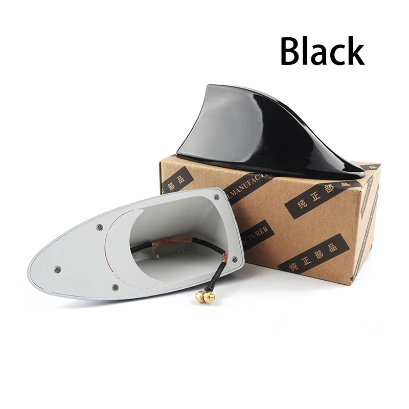 black JOGMACHINE автомобильная антенна плавник акулы авто радио сигнал антенны на крышу для стайлинга автомобилей - Цвет: black