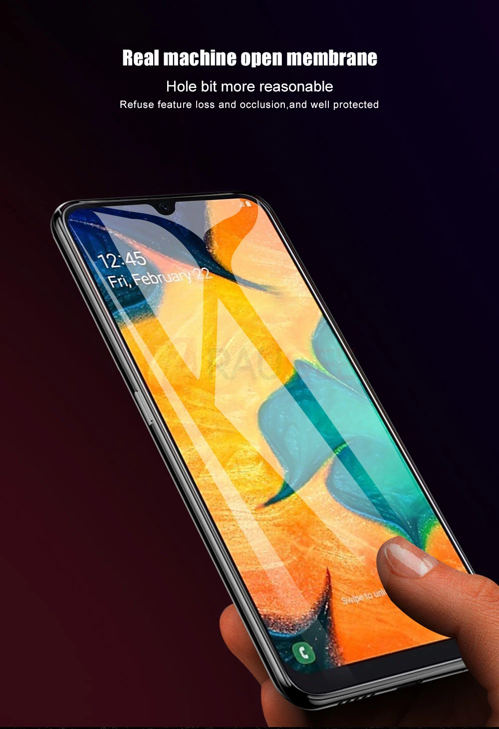 Raugee Защита экрана для samsung Galaxy A70 закаленное стекло против царапин защита экрана стекло для samsung A50 A30 A40 стекло