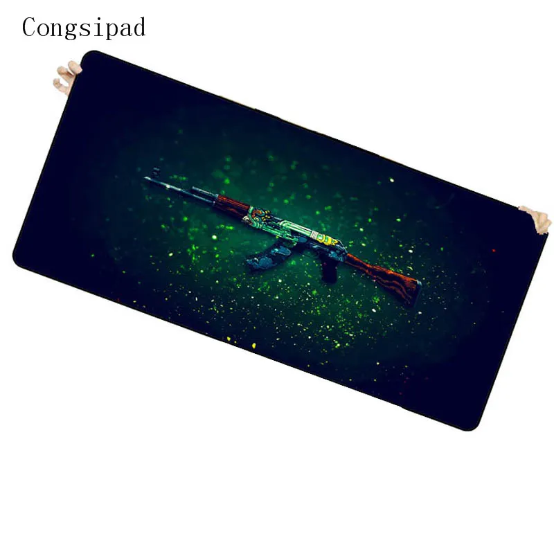 Congsipad пистолет большой игровой коврик для мыши фиксирующий край коврик для мыши Скорость/контроль коврик для мыши для аниме CS GO Лига ног Dota 11 размер