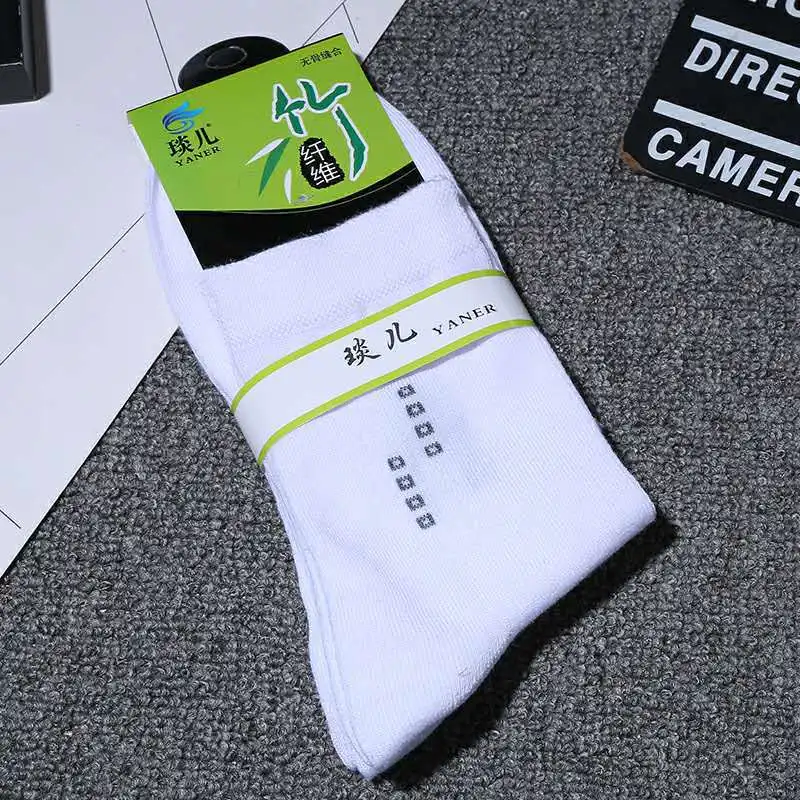 Мужские носки из бамбукового волокна 10 пара/лот весна лето Осень Зима
