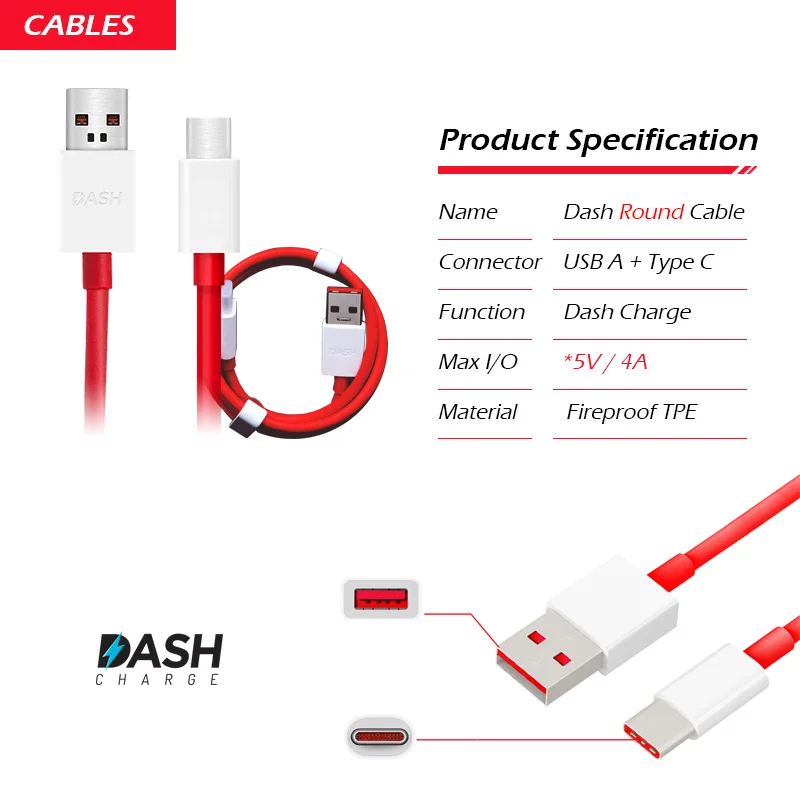 Оригинальное автомобильное зарядное устройство для Oneplus 5/3 Dash, адаптер 5 В/4 а, зарядный кабель usb type C, Оригинальная быстрая зарядка для One Plus 3 Three