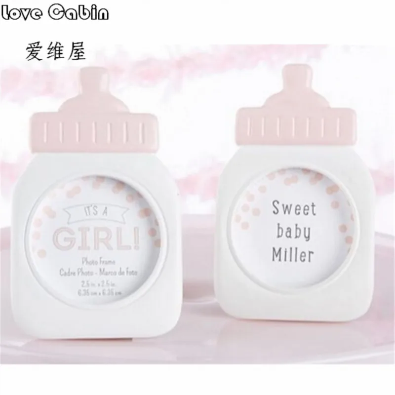 12 шт. декоративная голубая/Розовая фоторамка в форме бутылки для детей|gift creative|gift
