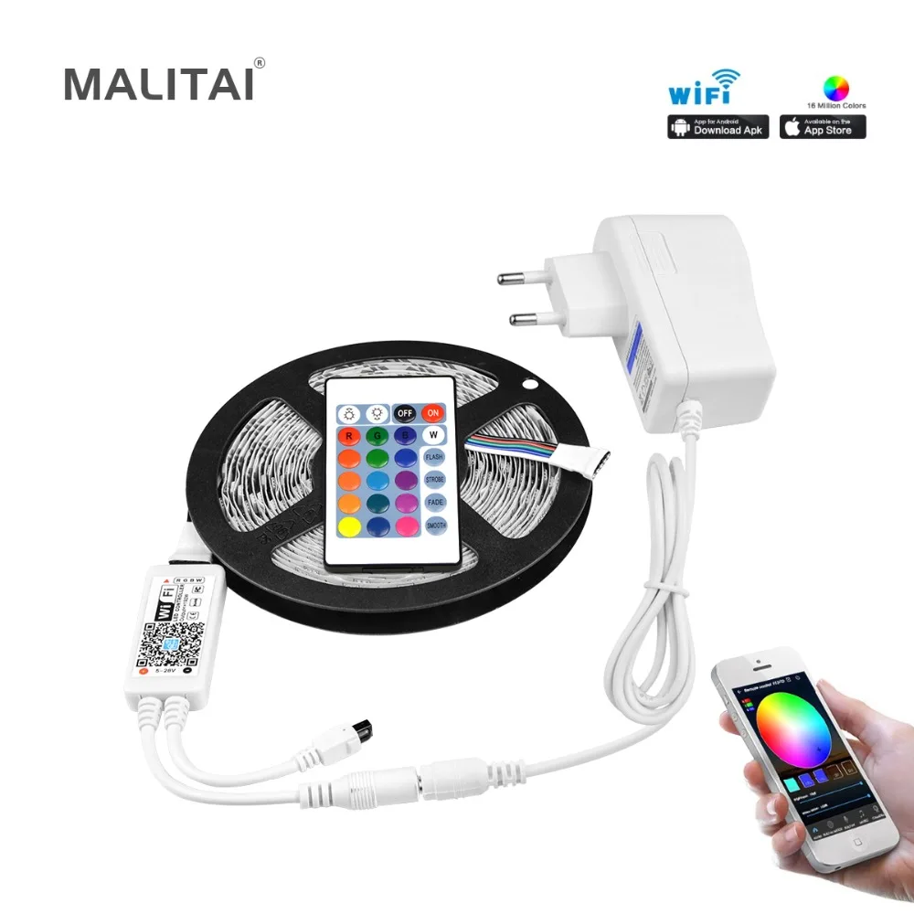 Беспроводная Светодиодная лента с Wi-Fi управлением светильник RGB RGBW RGBWW