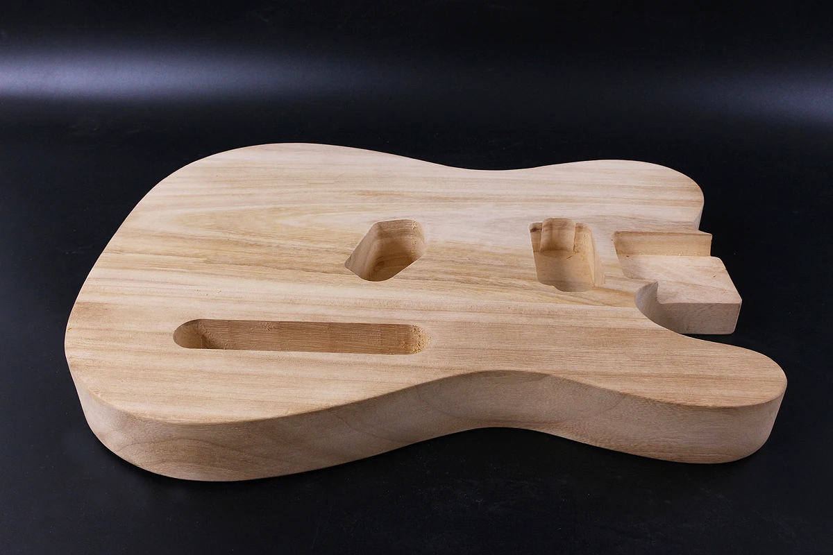 Diy Telecaster стиль электрогитара корпус из красного дерева незавершенный кленовый топ