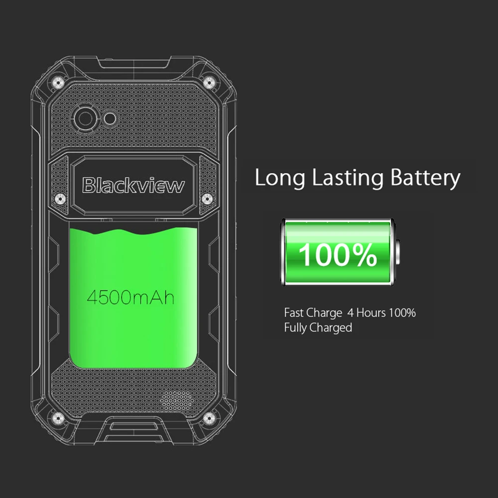 Blackview BV6000 IP68 водонепроницаемый противоударный мобильный телефон 4 7 дюймов Android 6 0