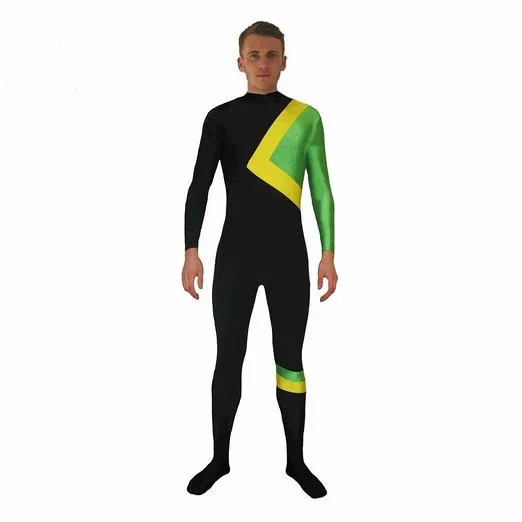 Мужской костюм комбинезон на молнии из спандекса|zentai bodysuit|bodysuit zentaibodysuit plus |