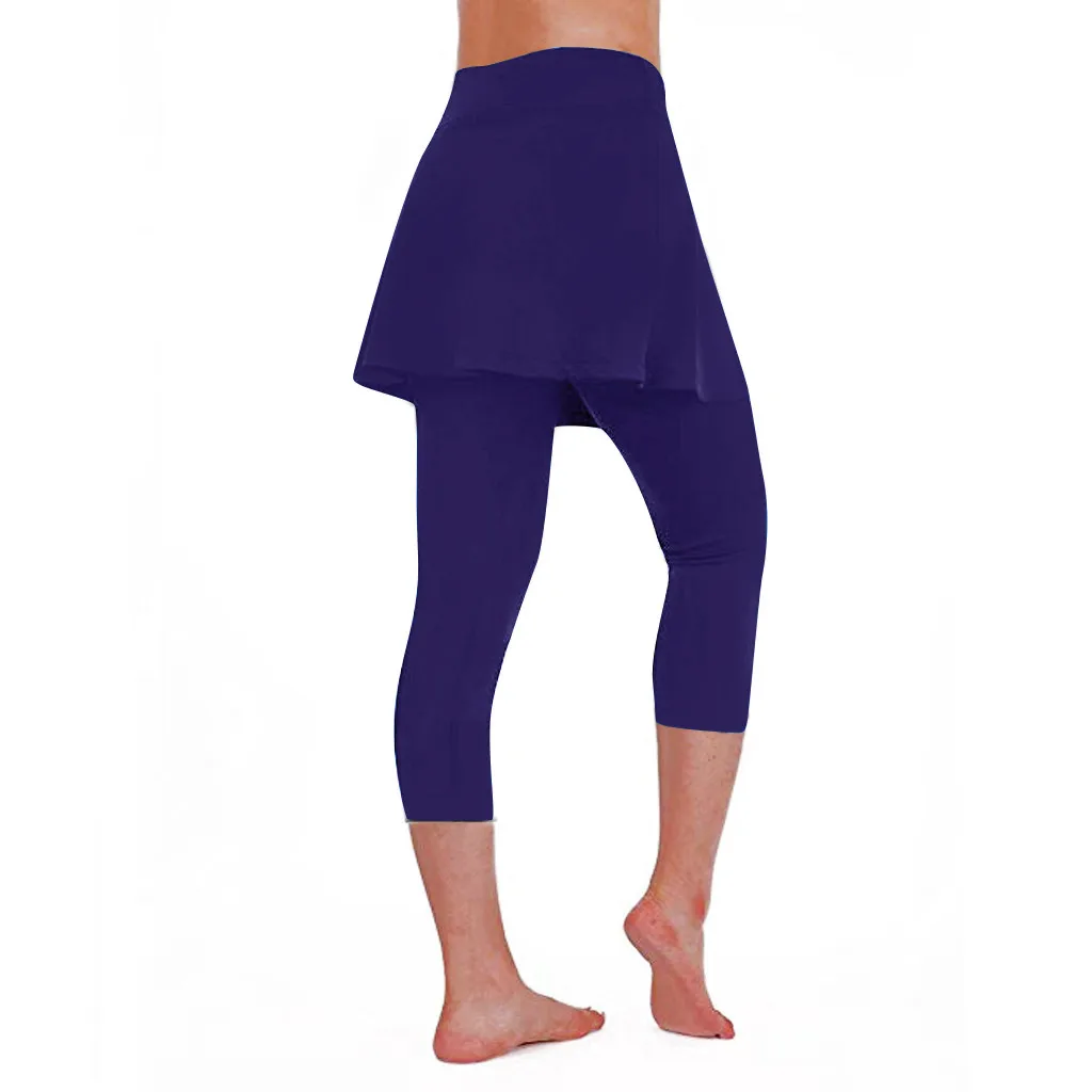 Pantalones Cargo Para Mujer, женская повседневная юбка, леггинсы, брюки для тенниса, спорта, фитнеса, укороченные кюлоты, брюки-кюлоты