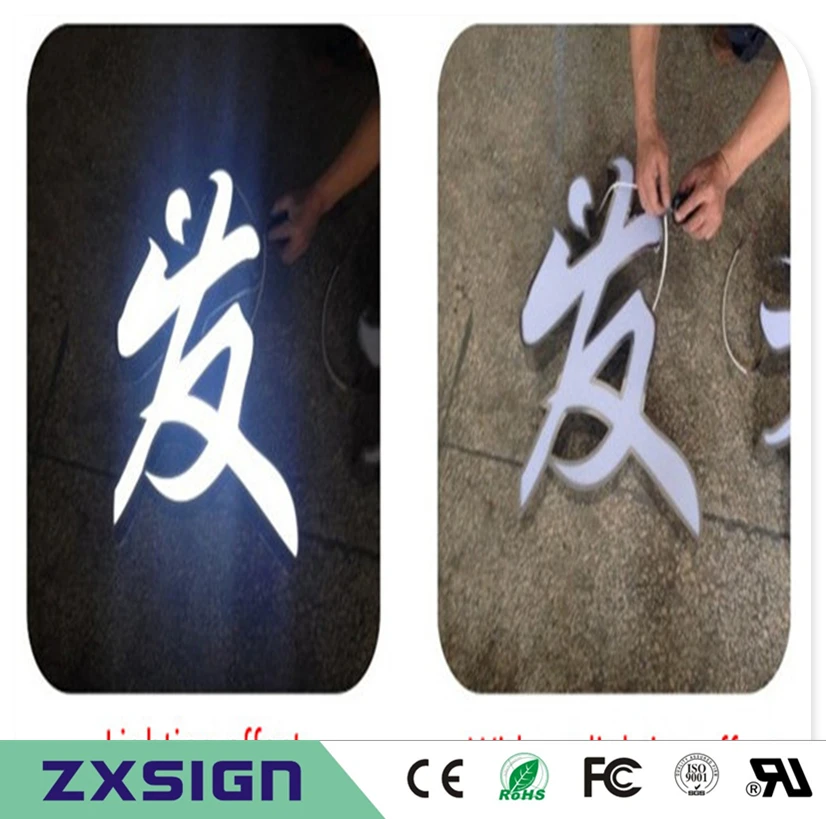 

Custom Outdoor advertising front lit Acrylic led channel letter signs