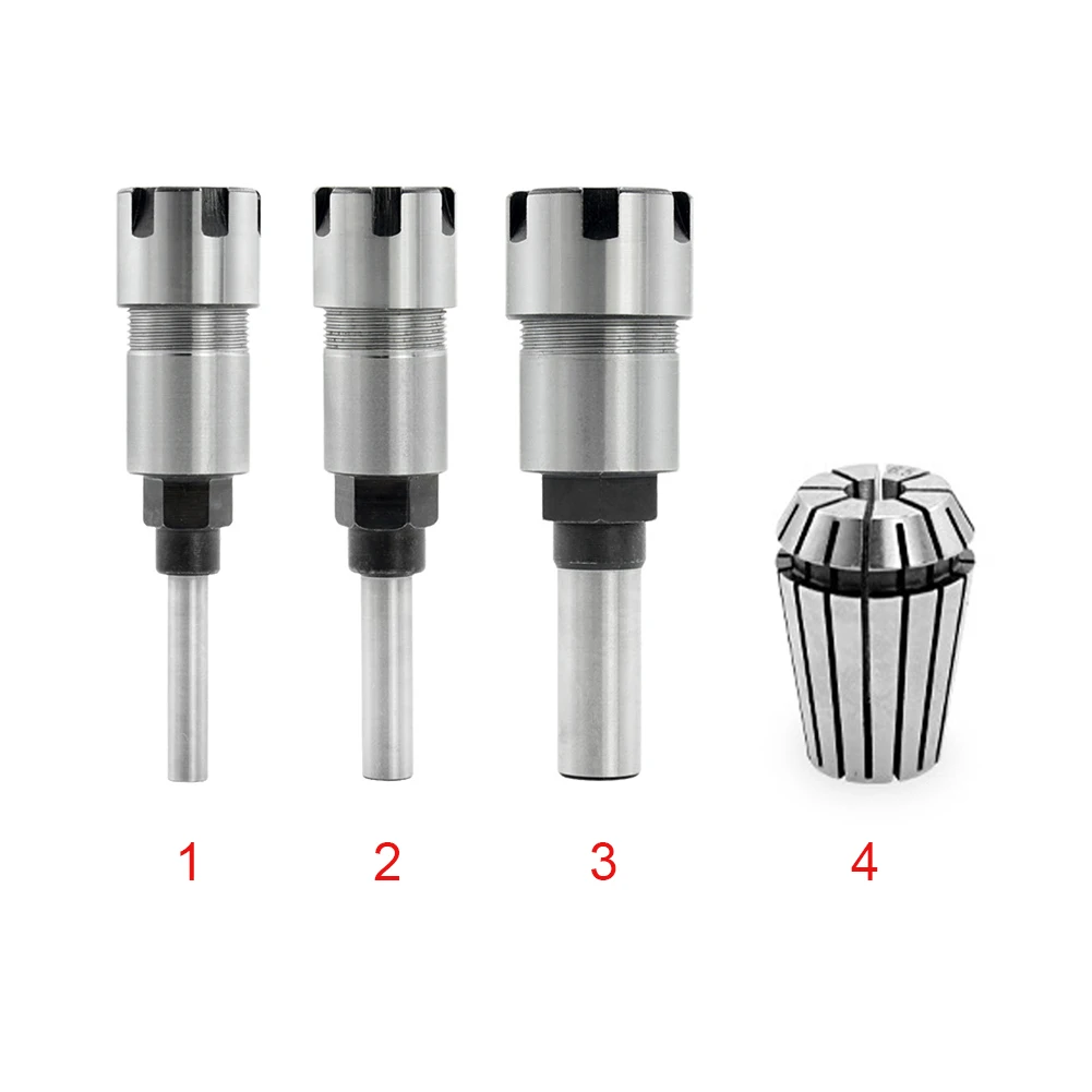 Replacement Practical Lengthen Tool Accurate Chuck Holder Milling Spring Steel ER20 Collet Stable Easy Install Straight Shank |