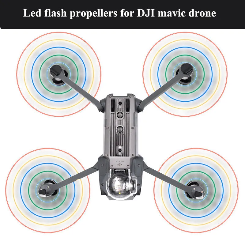 Для DJI Mavic Pro Platinum светодиодный Flash 8331 пропеллеры с низким уровнем шума