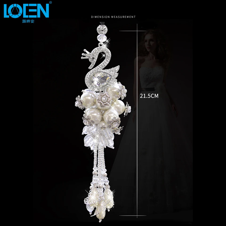 1 шт. модные автомобильные подвесные украшения в виде лебедя зеркала заднего вида