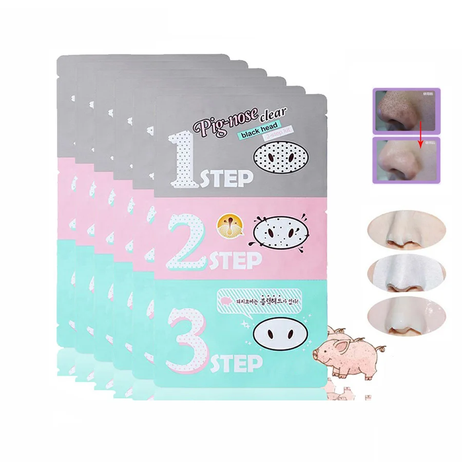 12 шт. 3 ступенчатое средство для удаления прыщей и угрей набор прозрачной черной