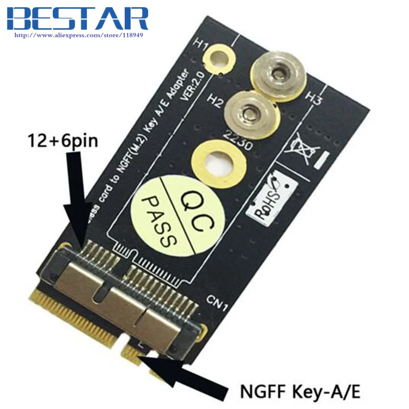 BCM94360CS2 BCM943224PCIEBT2 беспроводная карта для NGFF M.2 ключ A/E адаптер Macbook OS | Компьютеры и