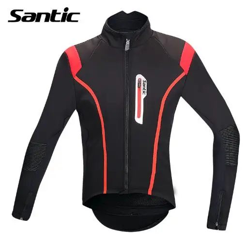 M5C01062R Santic Мужская и женская зимняя куртка для велоспорта ветрозащитная теплая куртка для горного велосипеда Теплая Флисовая Куртка для велоспорта - Цвет: M5C01062R