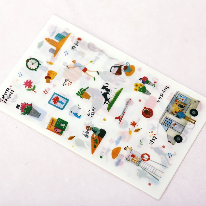 6 листов/партия наклейки для ежедневной жизни|6 sheets|stickers sheetsdecoration scrapbooking stickers |