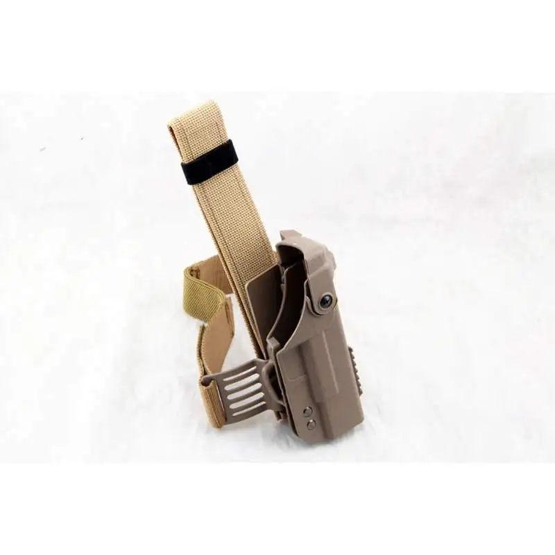 

Новое поступление GLOCK двойная Защитная Боевая кобура Тактический держатель Военная кобура Glock для ног регулируемый ремень оружие чехол
