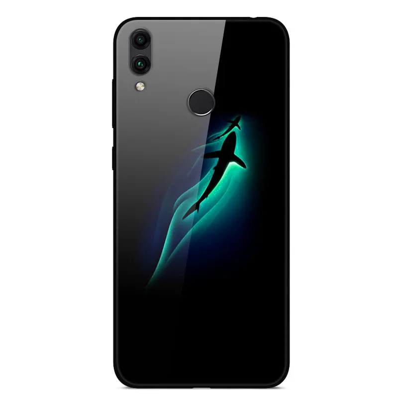 11 Tempered Glass Case For Huawei Honor 8C Case Hard PC Back Cover For Huawei Honor 8C Phone Cases Soft Bumper Coque on Honor8C 8 C - Цвет: 11