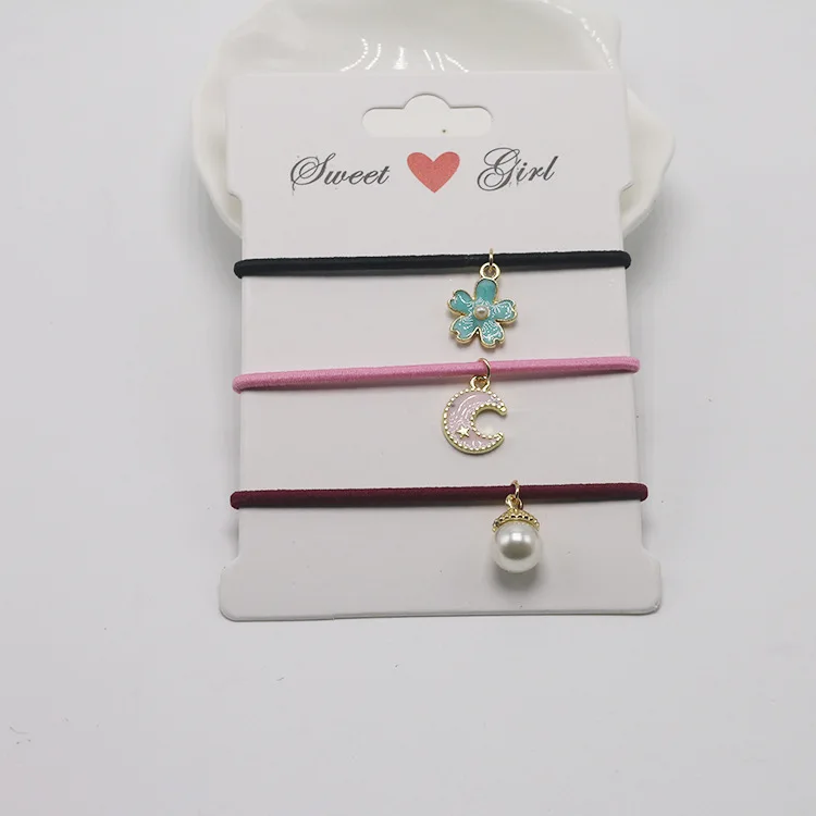 Детская резинка для волос с маленькой подвеской Детские резинки волосы девочек