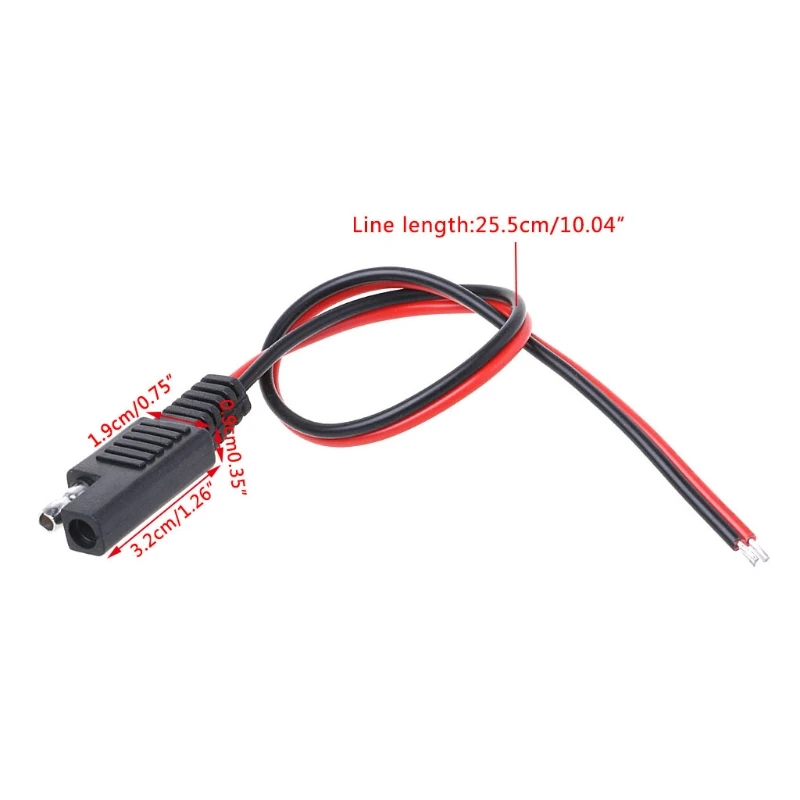 SAE DIY Кабель 18AWG DC мощность Автомобильный штекер удлинитель Кабель