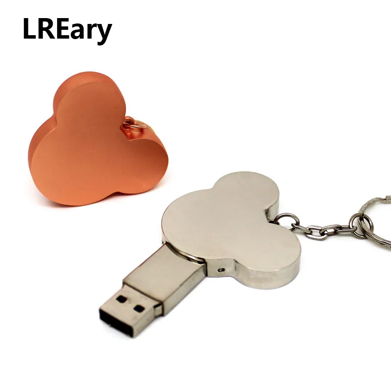 Металлический USB флеш накопитель в виде Микки 4 ГБ 8 16 32 64 ГБ|USB флэш-накопители| |