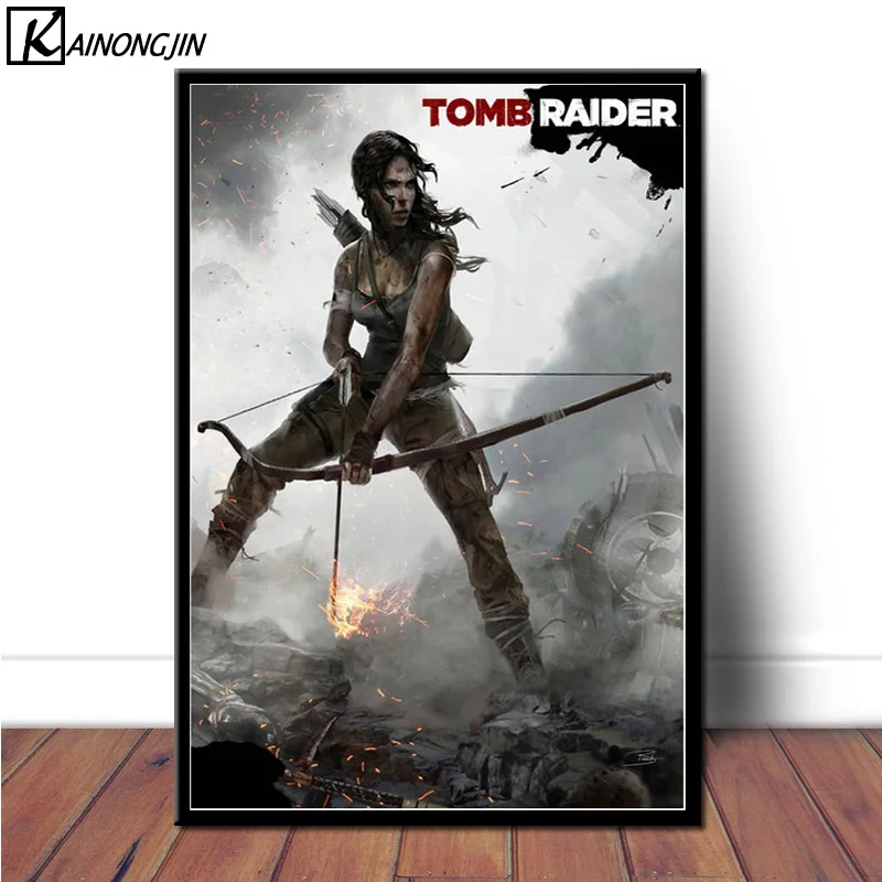 Плакат гробница Райдер Лара Крофт плакаты и принты Картина на холсте Настенная